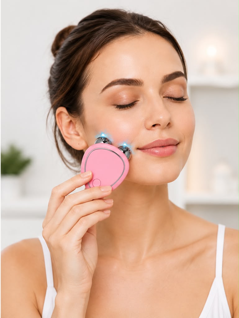 Masajeador Facial de Microcorriente — Recargable