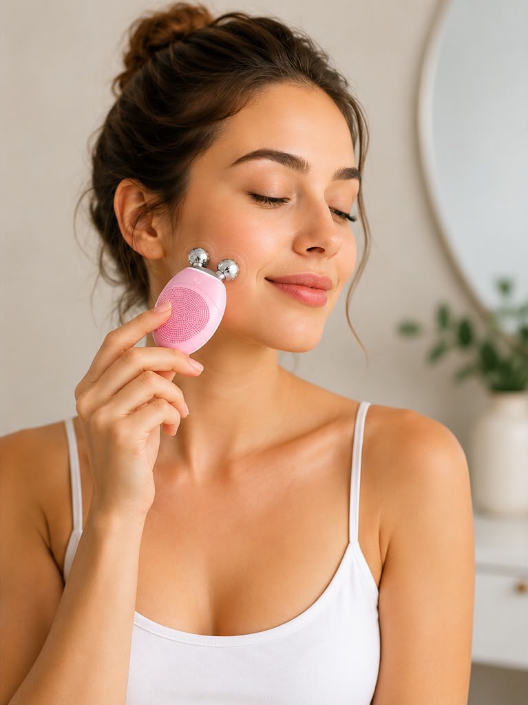 Cepillo Facial Eléctrico Vibratorio — Limpieza Profunda
