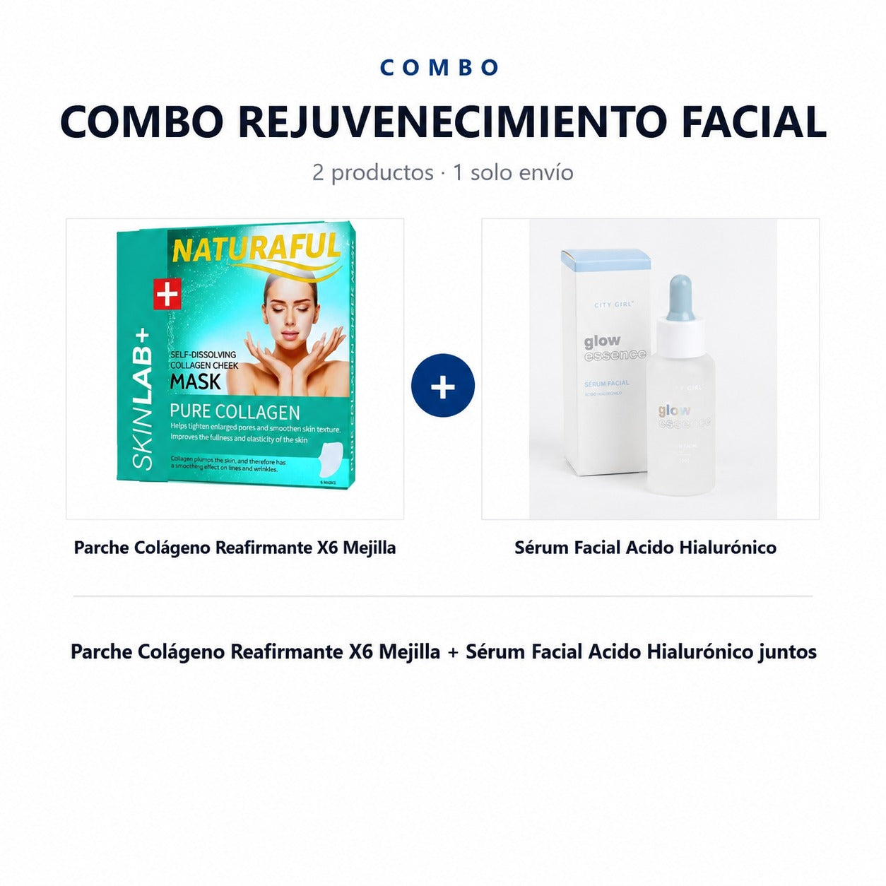 Combo Rejuvenecimiento Facial — Sérum + Parches de Colágeno