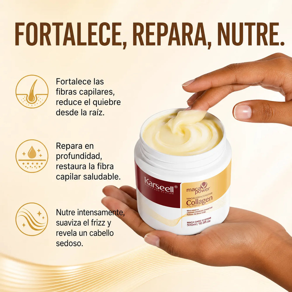 Crema Capilar Karseell — Tratamiento Reparador con Colágeno